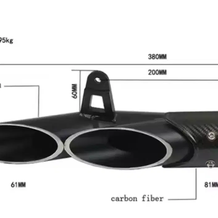 토치 알리발 머플러 슬립온 51mm