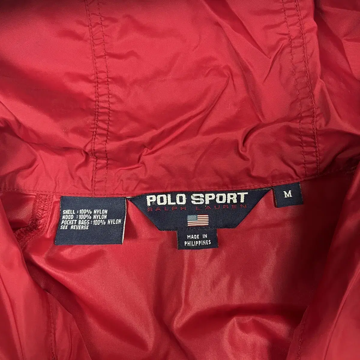 90s 폴로스포츠 polo sport polo 스펠아웃 바람막이 후드자켓