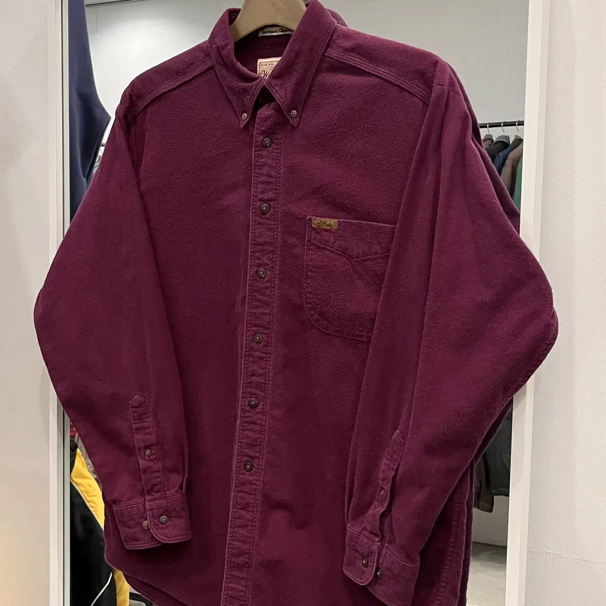 90s Woolrich 울리치 샤모아 셔츠 (made in USA)