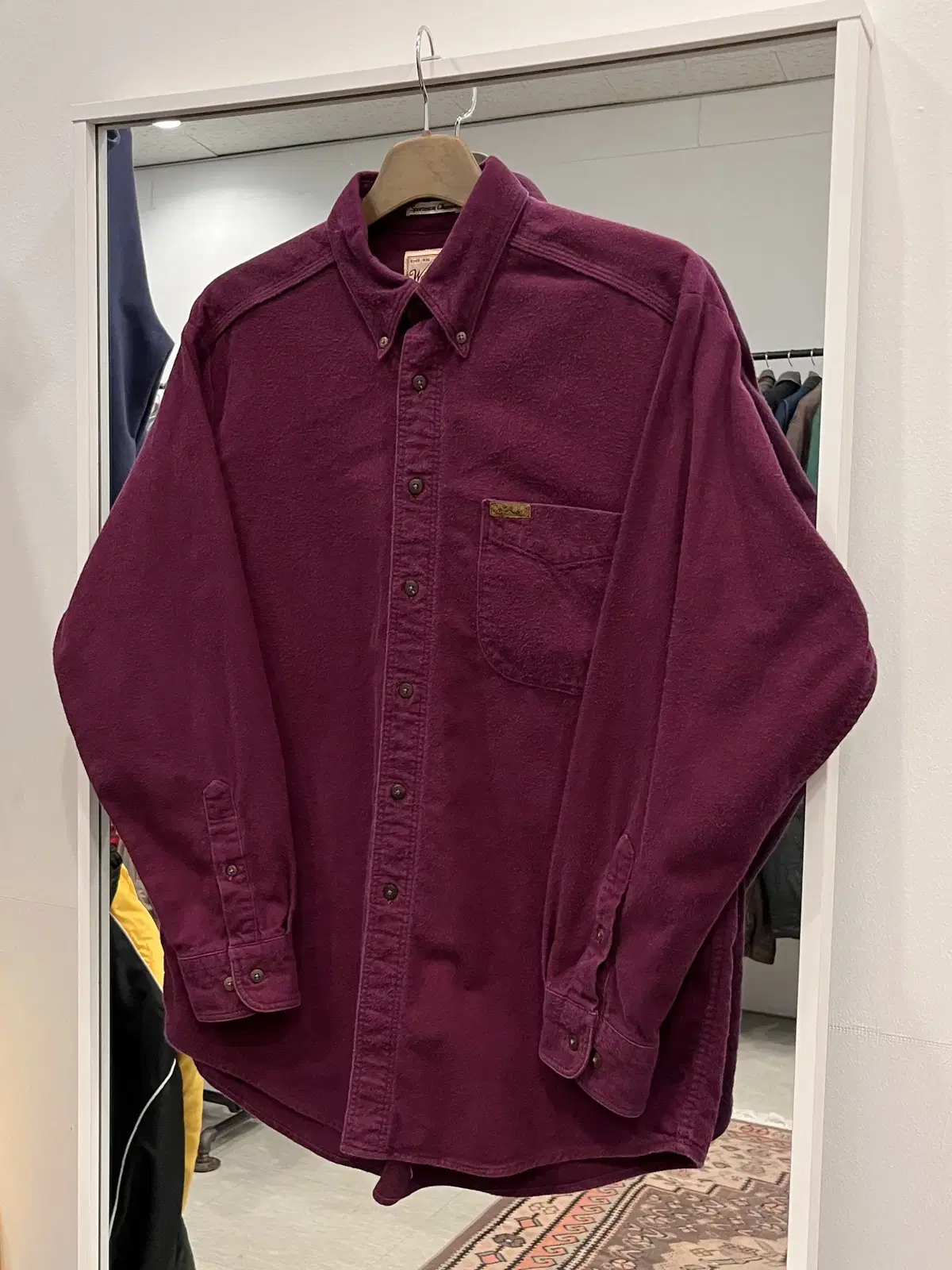 90s Woolrich 울리치 샤모아 셔츠 (made in USA)