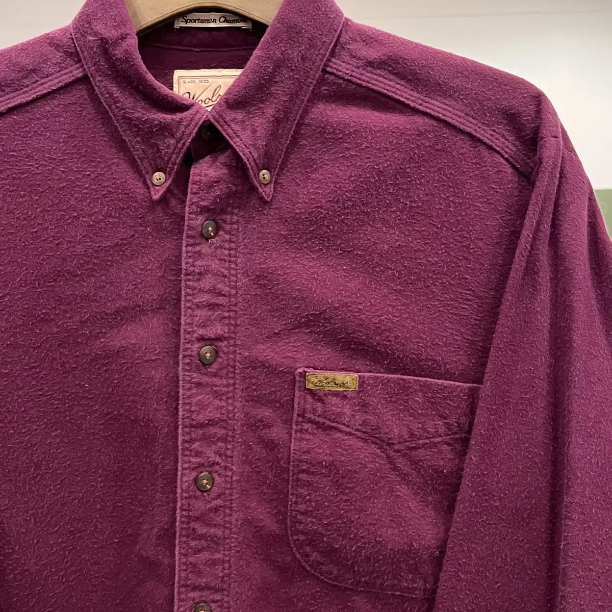 90s Woolrich 울리치 샤모아 셔츠 (made in USA)