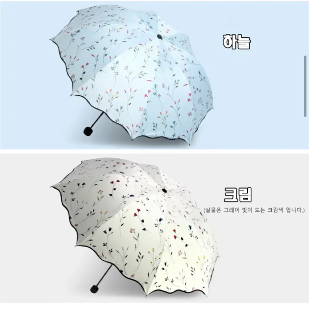 급처 새상품 접이식 양산 우산 4컬러