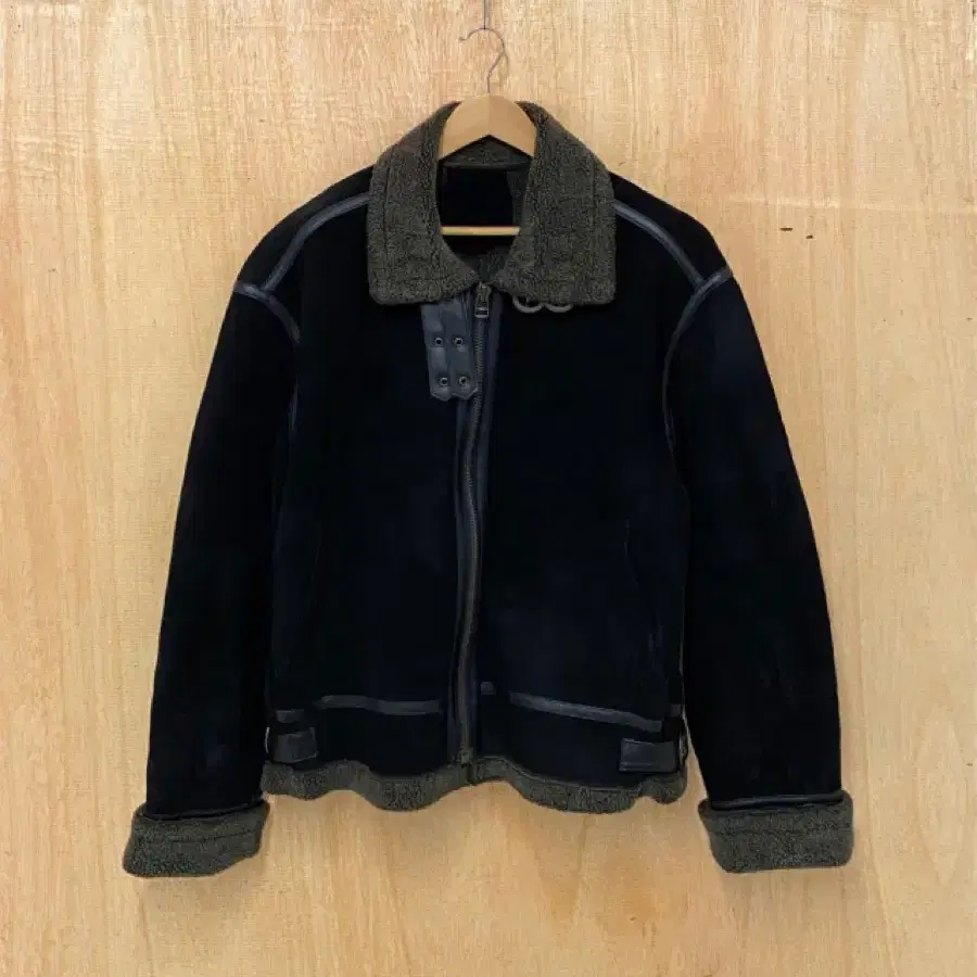 VTG b-3 suede shearling jacket