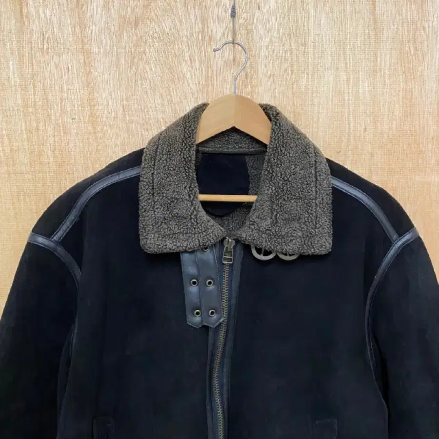 VTG b-3 suede shearling jacket