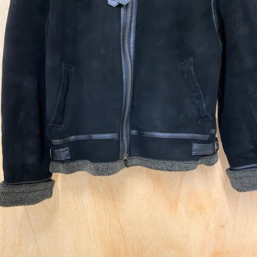 VTG b-3 suede shearling jacket