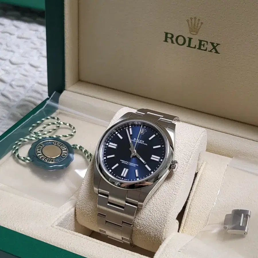 (새상품)롤렉스 op 41mm 청판 oyster perpetual 41