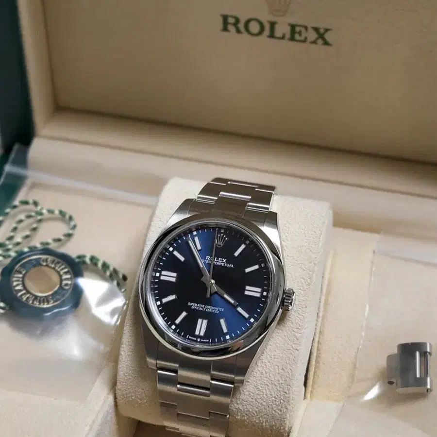 (새상품)롤렉스 op 41mm 청판 oyster perpetual 41