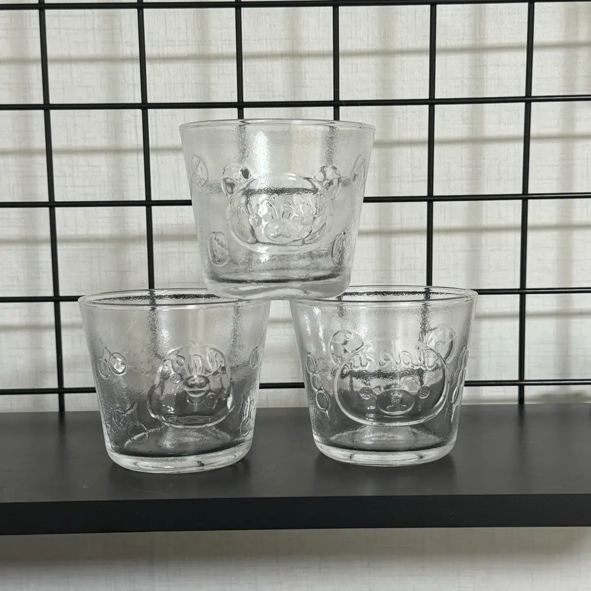 (NEW) Rilakkuma Transparent Glass Cup Set of 3