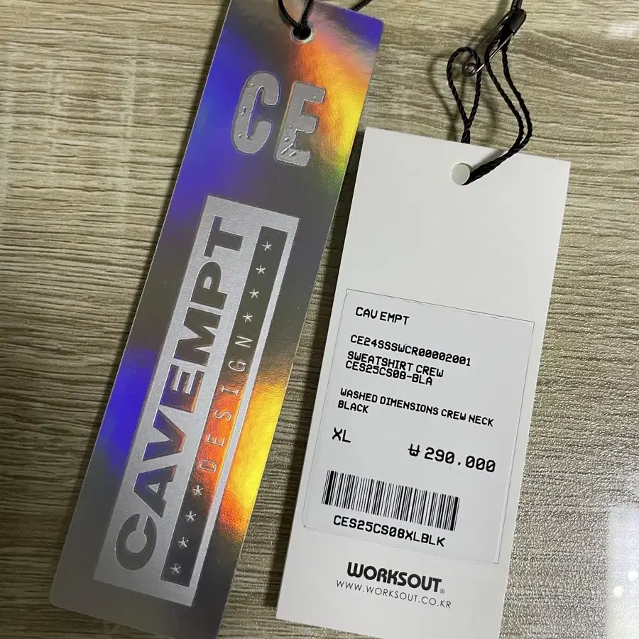 24SS cavempt 카브엠트 크루넥 블랙 XL