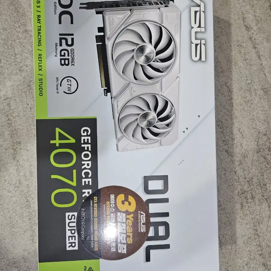 (새상품) Asus RTX4070 Super Dual  OC 12GB w