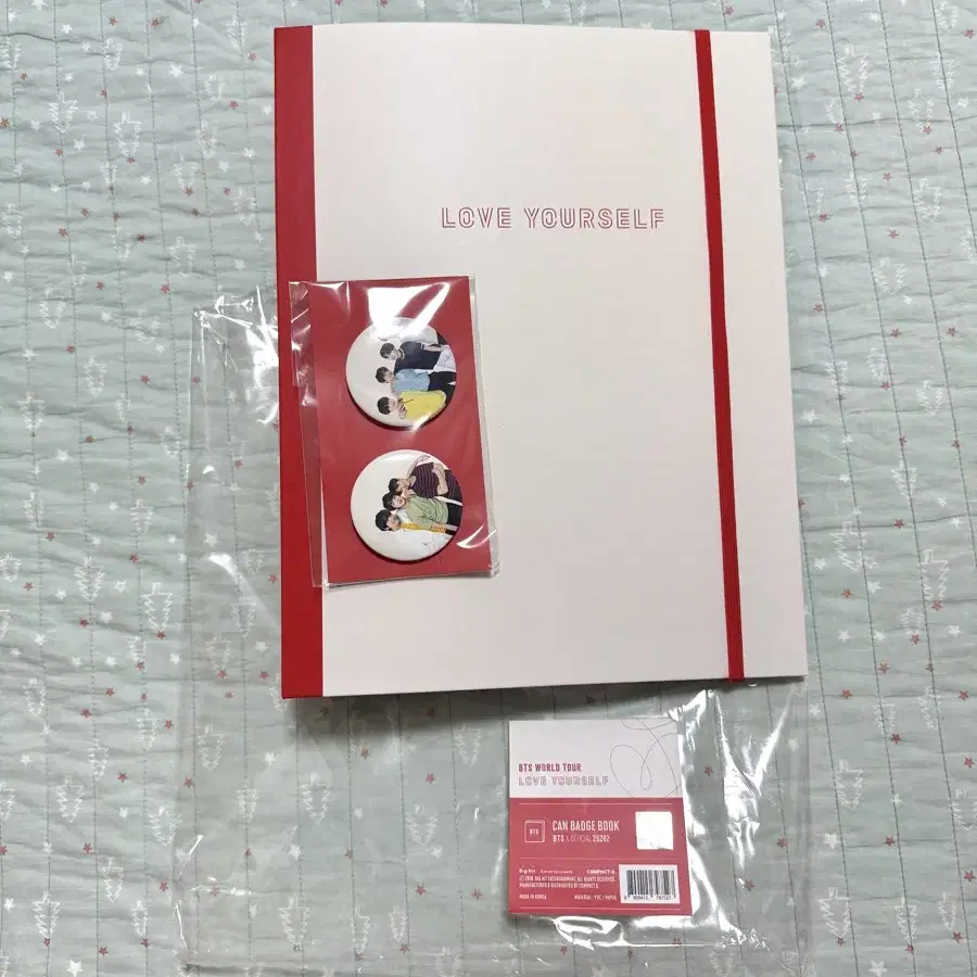 방탄소년단 BTS Loveyourself 캔뱃지북