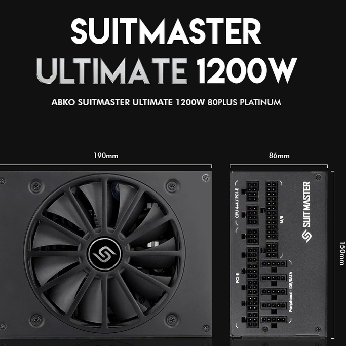 앱코 SUITMASTER 1200W 80PLUS 플래티넘 파워