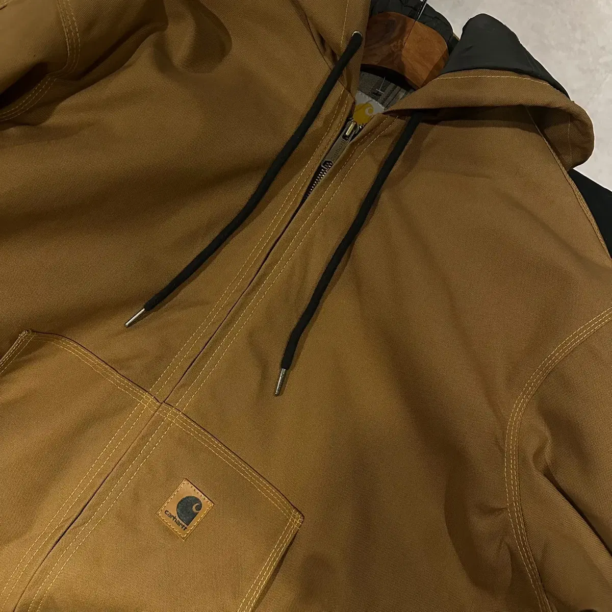 Carhartt VTG 칼하트 빈티지 액티브 후드점퍼 브라운