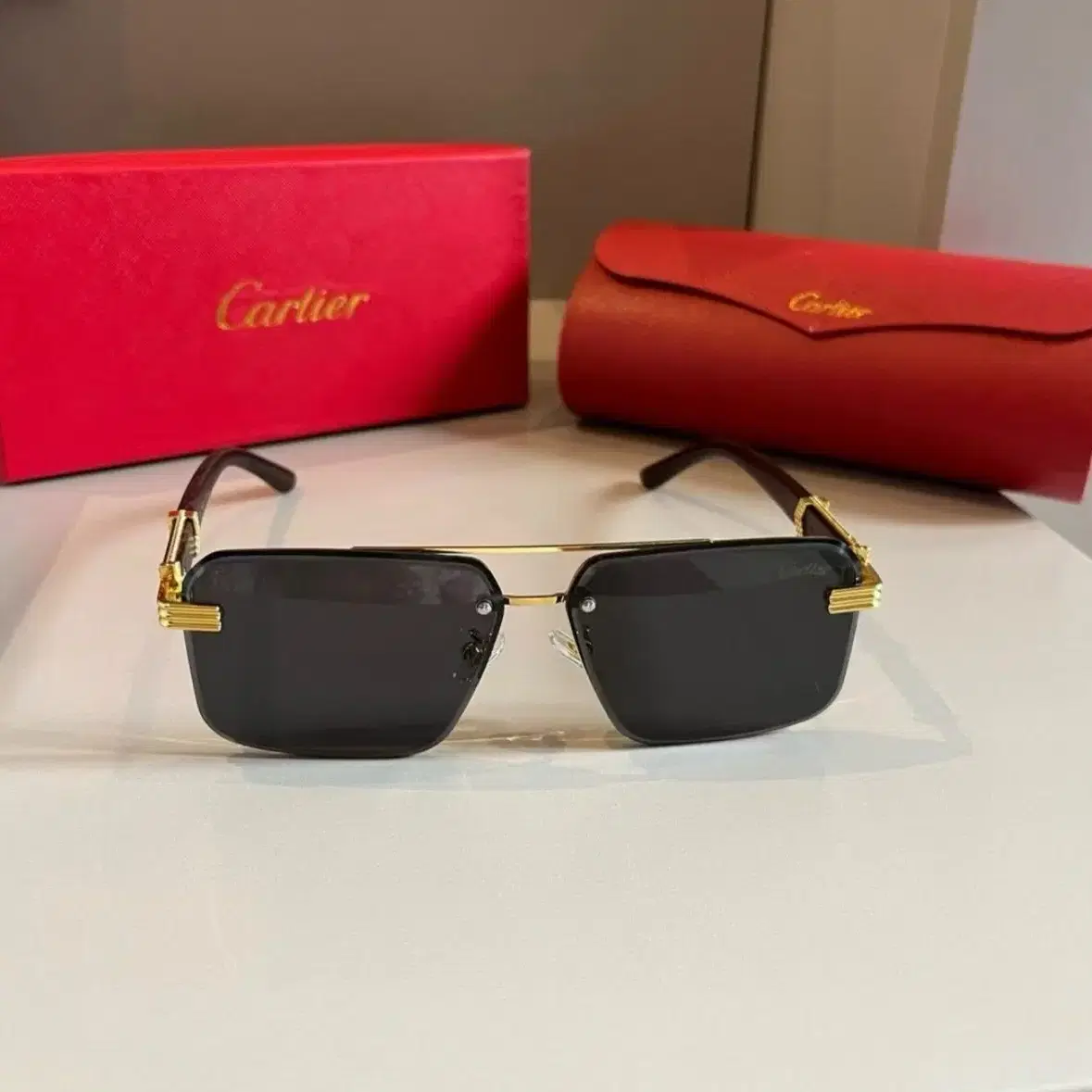 까르띠에 Cartier 선글라스 금테