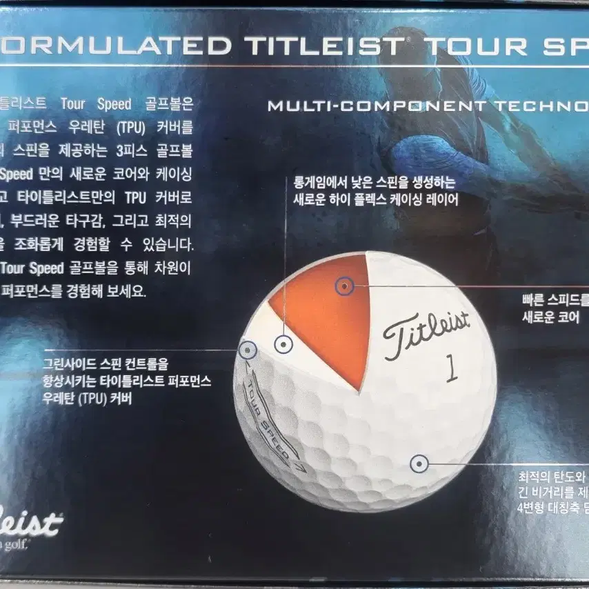 [새상품] 타이틀리스트 투어스피드 볼 (2더즌/24구)