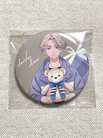 도쿄 리벤저스 세븐일레븐 인터넷 한정판 테디베어 캔뱃지 건청색종