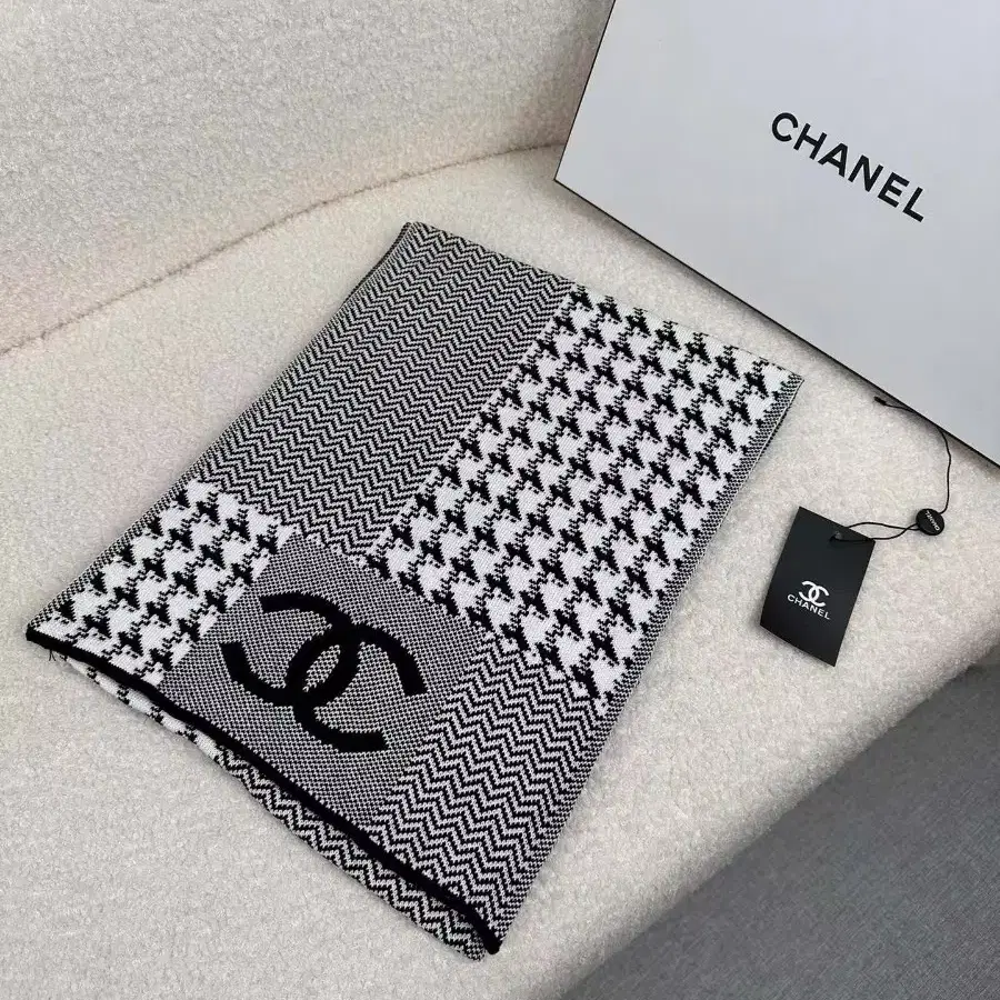 CHANEL 샤넬 가을 겨울 니트 울 머플러