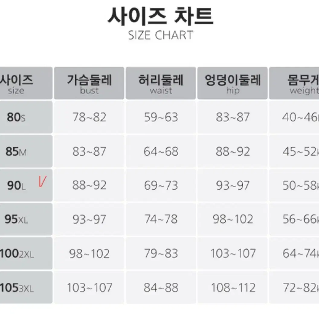 제이커스 반전신 5부 수영복 L 90