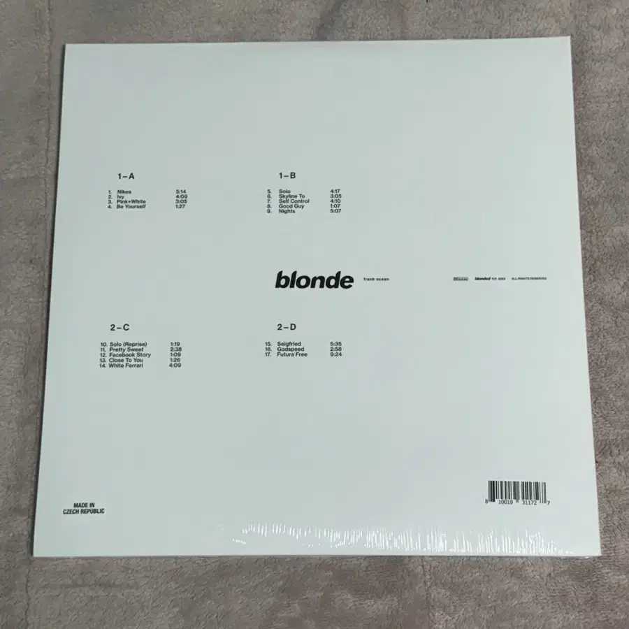 프랭크 오션 blonde LP