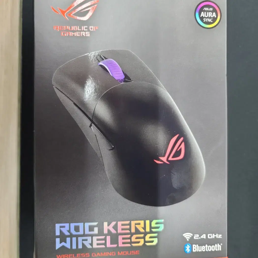 ASUS ROG KERIS WIRELESS 마우스 단순개봉품 판매합니다.