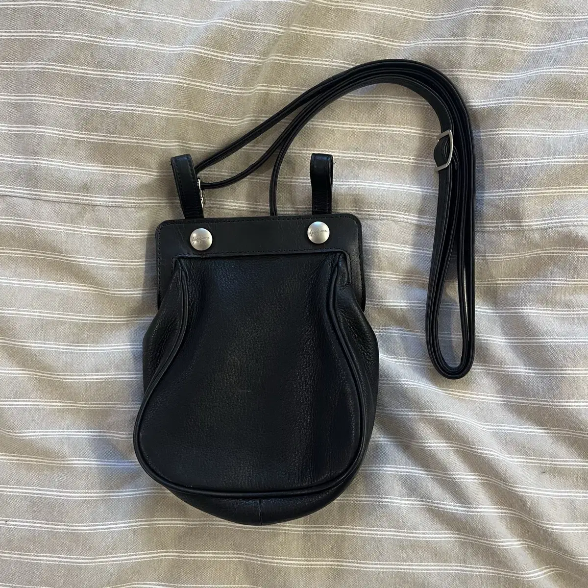 Yohji Yamamoto Two-Way Medicine Leather Messenger Bag