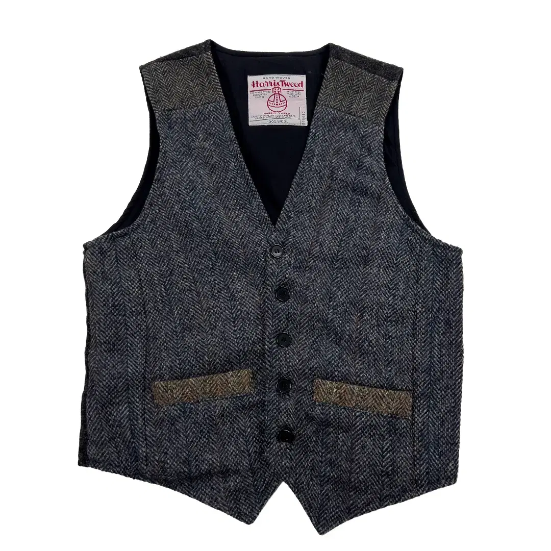 HARRIS TWEED MIX VEST