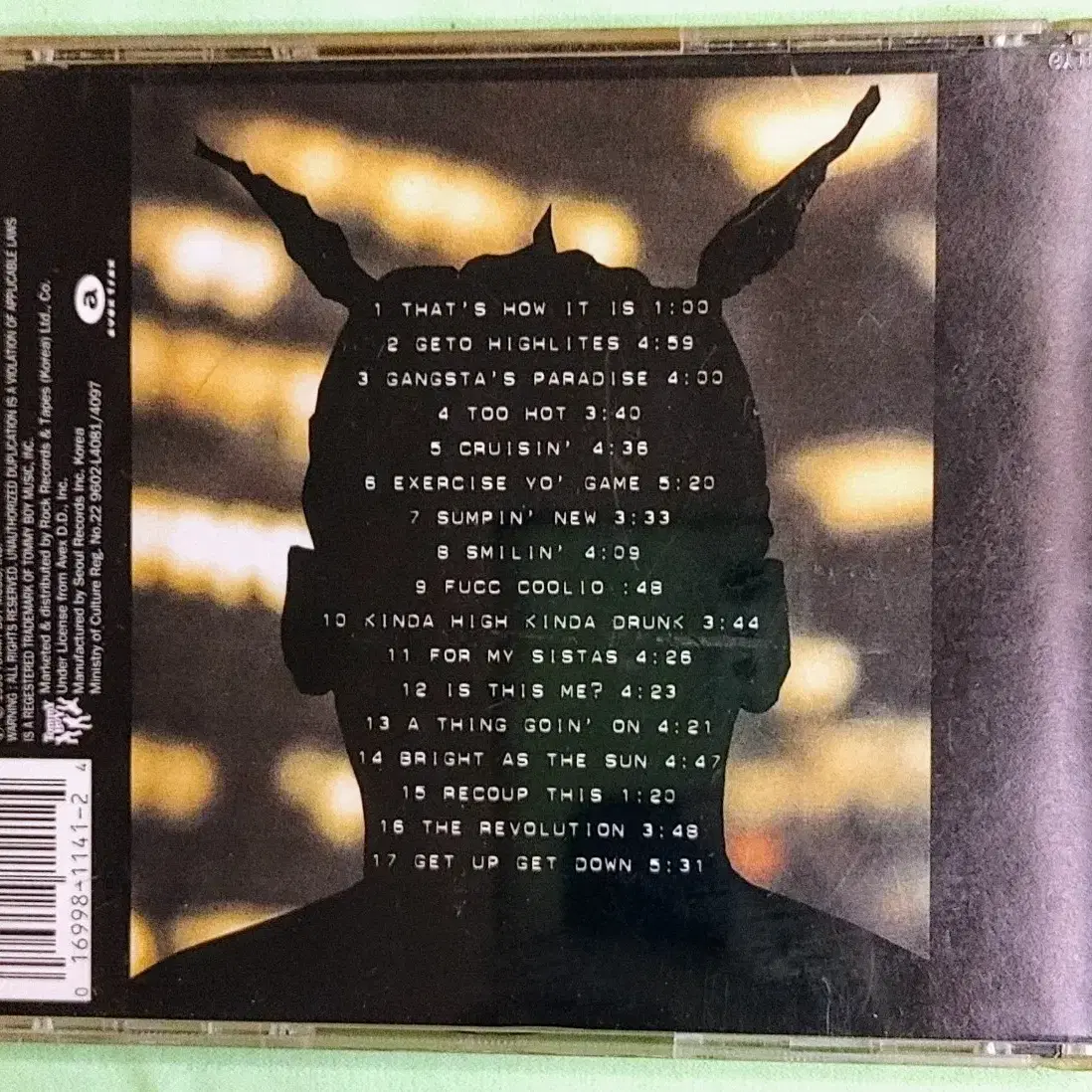 힙합 Coolio - Gangsta's Paradise CD