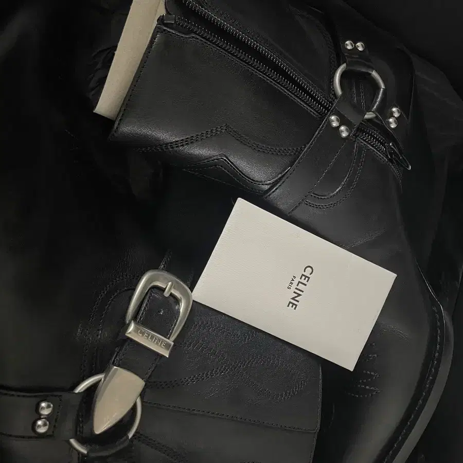 22FW Celine 웨스턴 버클 부츠 42(265-270)