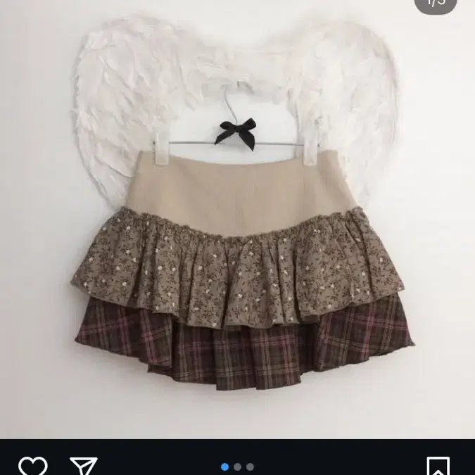 스너그 choco catte skirt