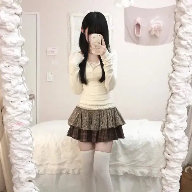 스너그 choco catte skirt