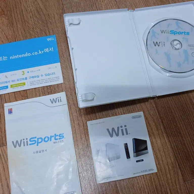 Wii Sports CD 테니스/야구/볼링/골프/복싱 설명서