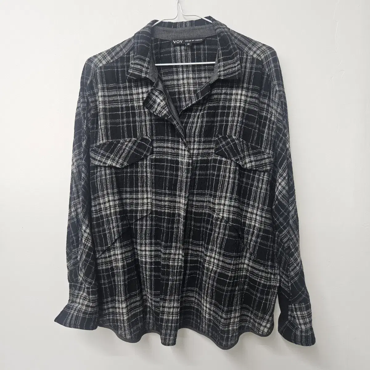 (B-57) VOV Vov Thin Check Shirt