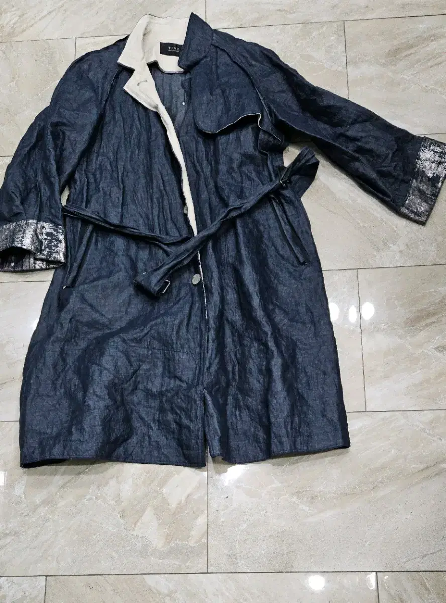 Cool jacket coat in time denim