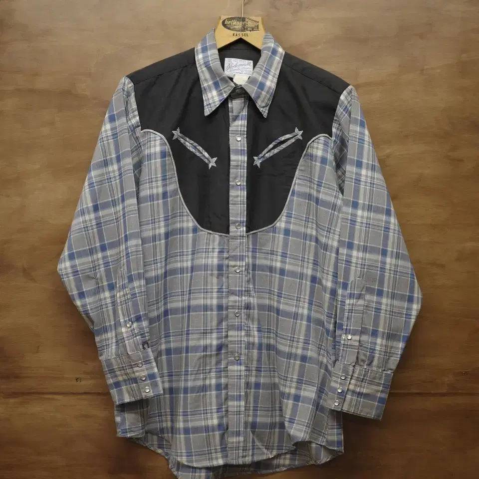 70s rockmount check western shirts