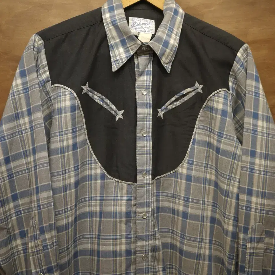 70s rockmount check western shirts