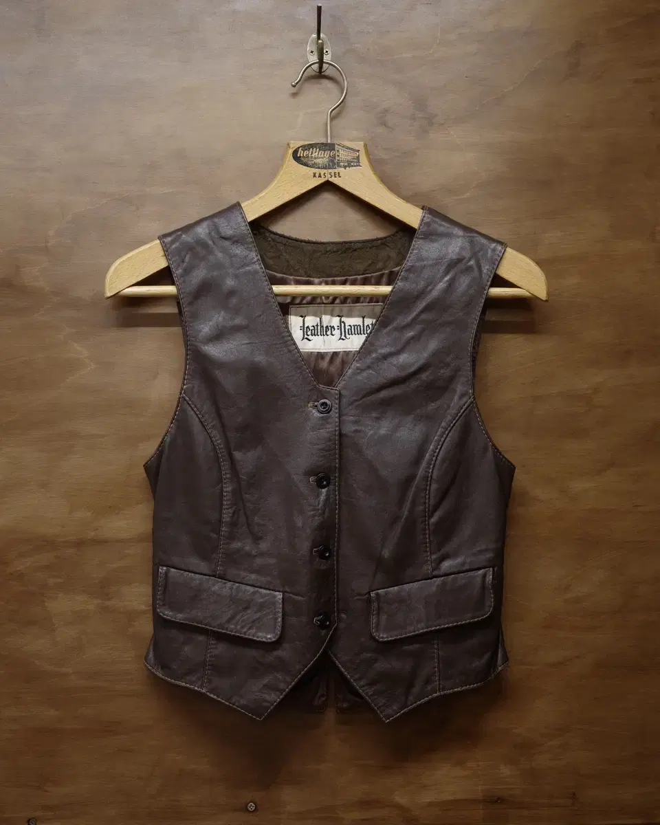 60-70s Leather Hamlet Leather Vest