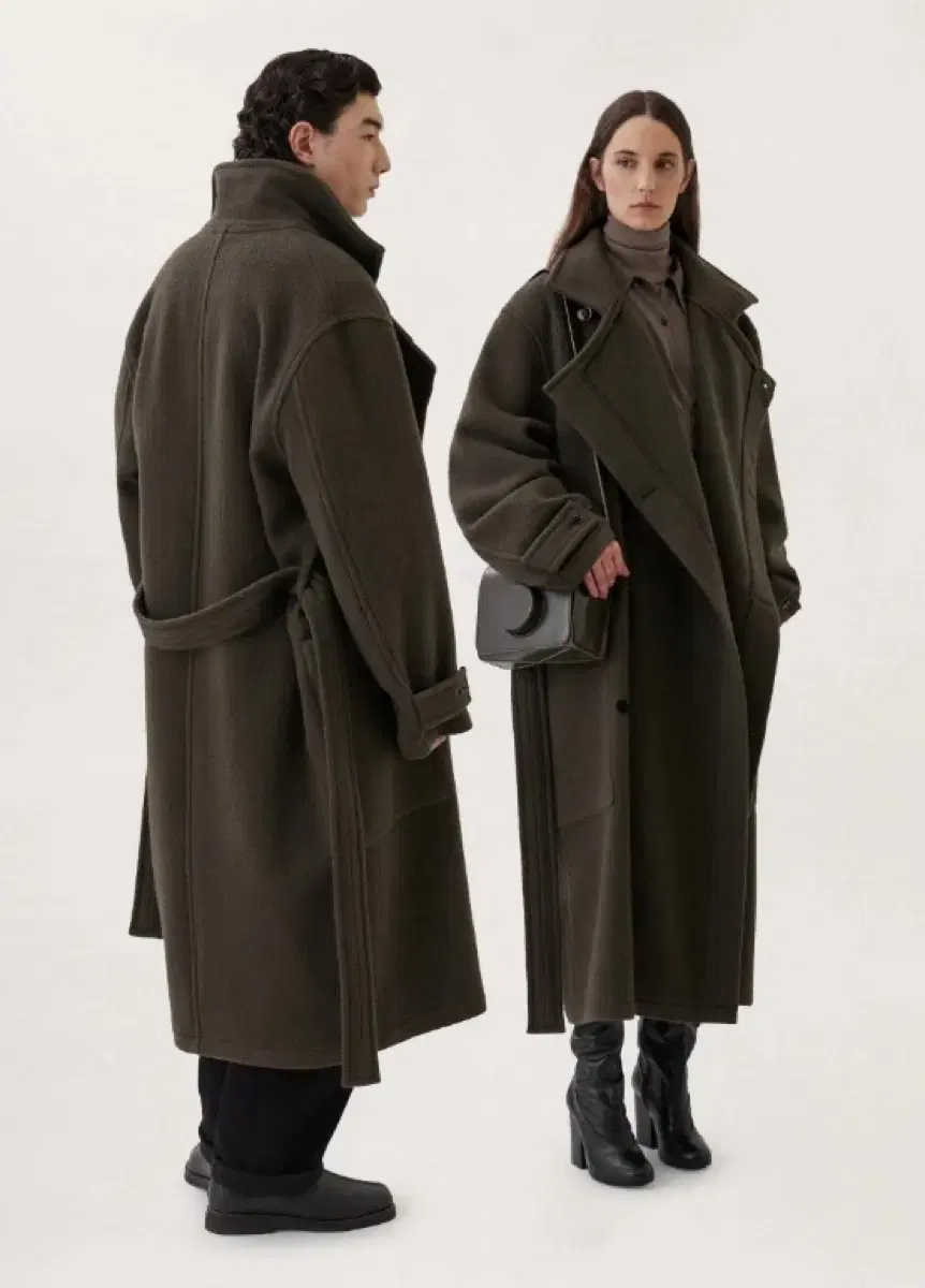 [S] Lemaire 22FW Wrap Coat Pewter Green