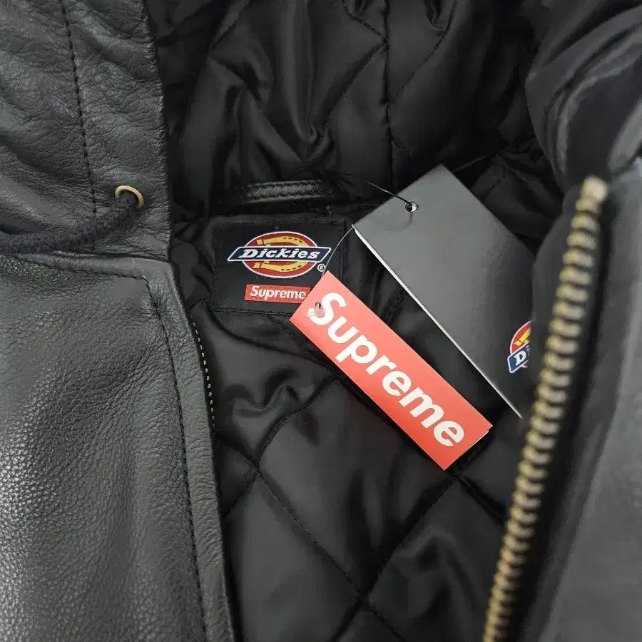 S] 슈프림 디키즈 후디드 레더 Supreme Dickies