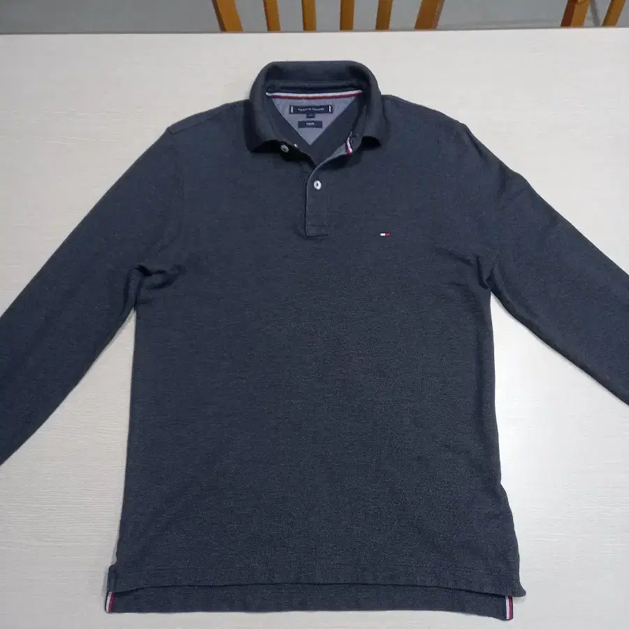 M95 Tommy&Hilfiger 슬림핏 면 긴팔셔츠 다크그레이M-787