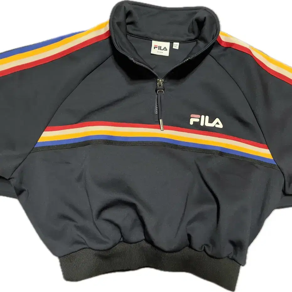 휠라/필라 반집업 맨투맨 레인보우 트랙라인 테잎 티셔츠 FILA