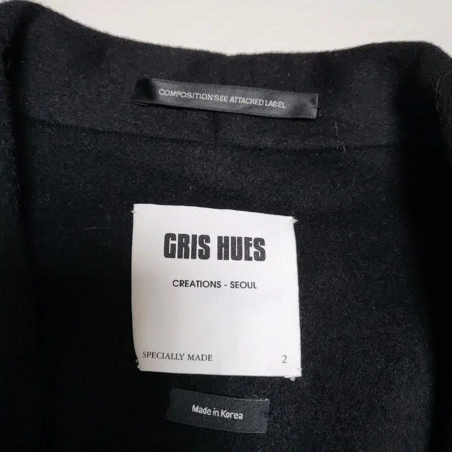 GRIS HUES 핸드메이드 오버핏 롱코트