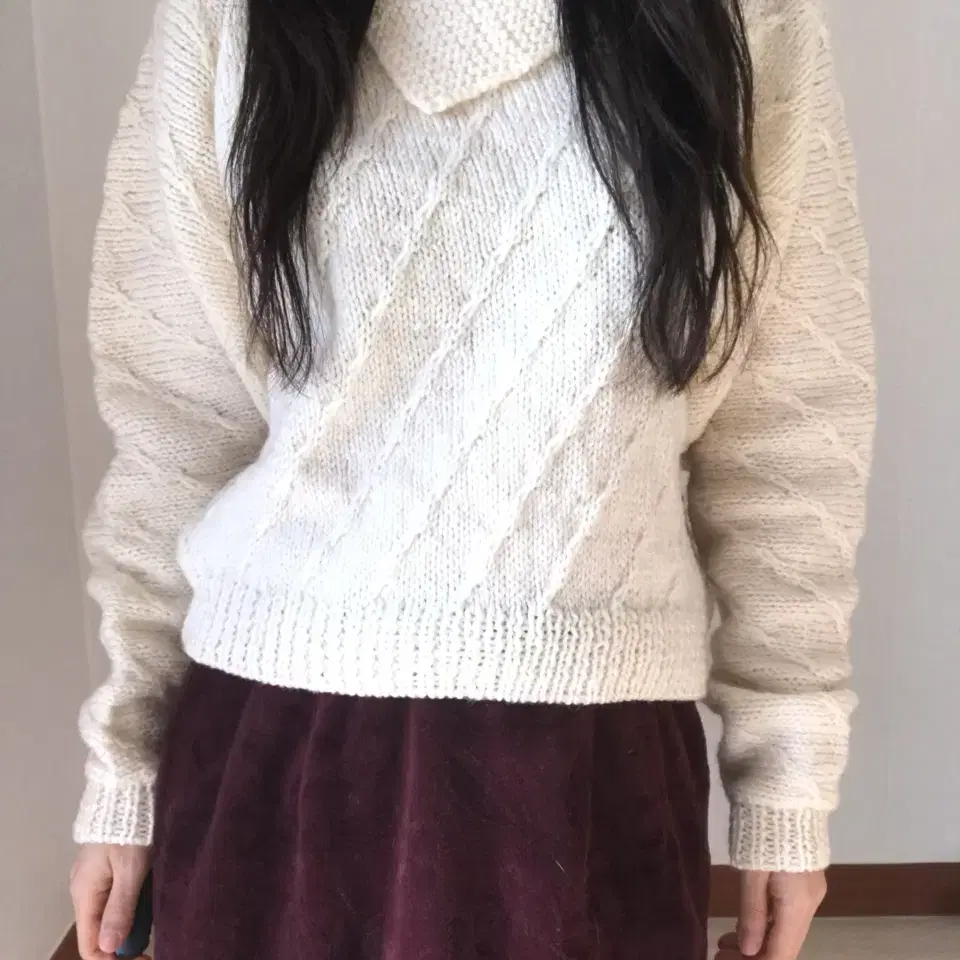 vintage collar knit