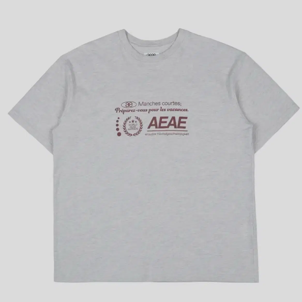 Aeae 반팔 오트밀 new logo t-shirt oatmeal