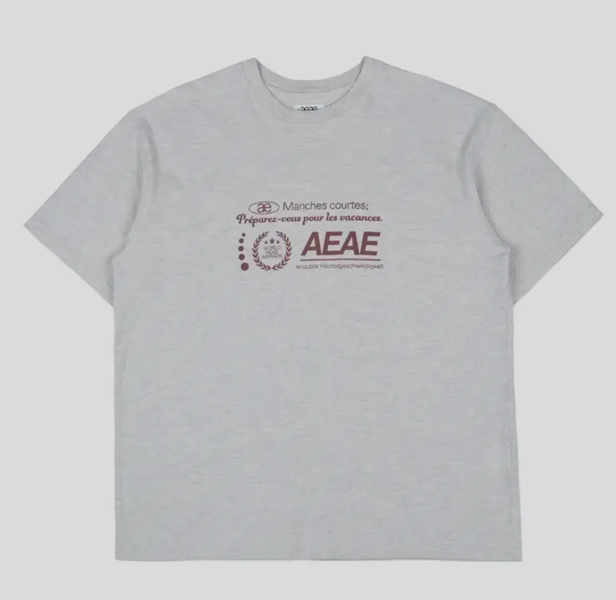 Aeae 반팔 오트밀 new logo t-shirt oatmeal