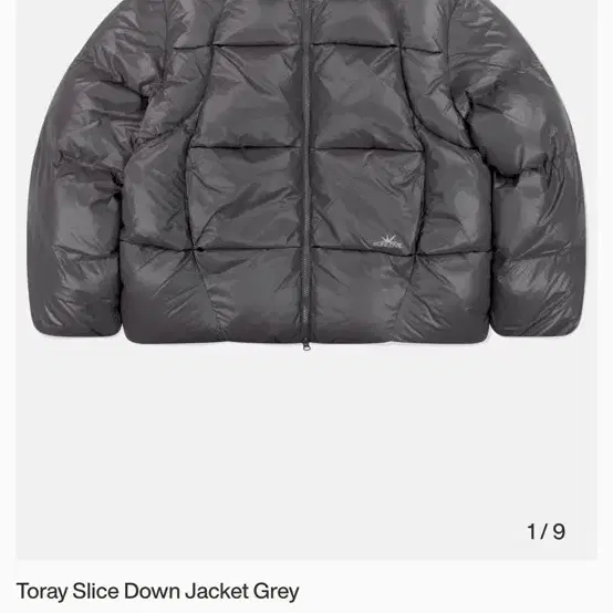 썬러브 Toray slice down jacket grey