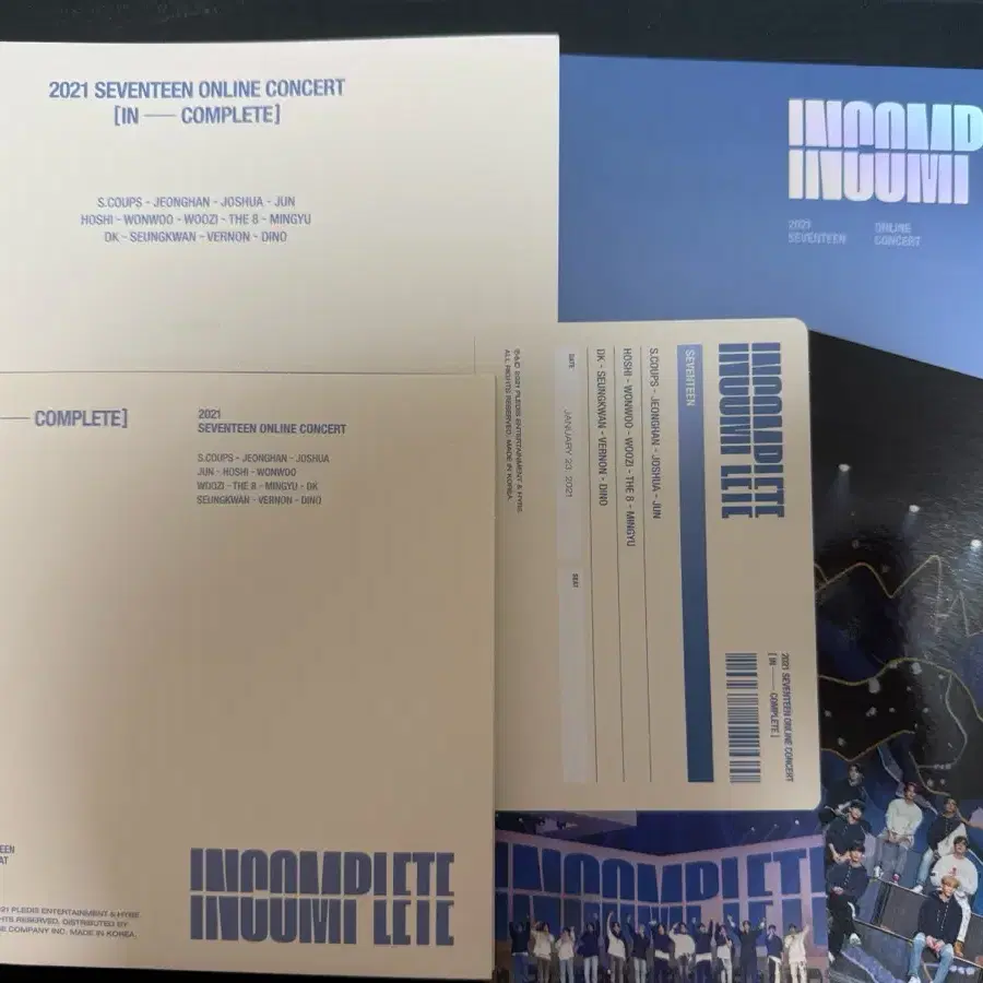 세븐틴 인컴플릿 DVD 온라인 콘서트