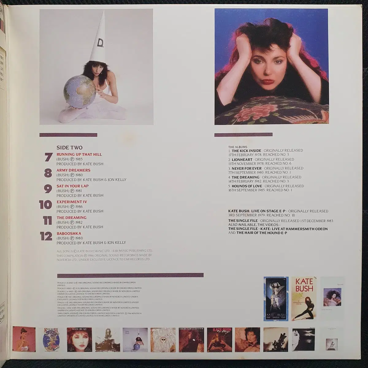 케이트 부쉬 KATE BUSH THE WHOLE STORY LP 일본반