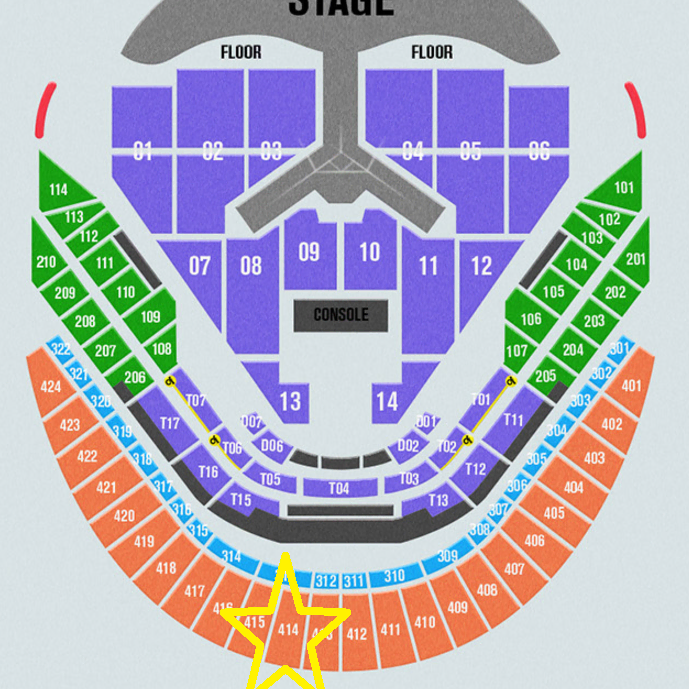 임영웅 콘서트 1월3일(금) 4층 가족석 414구역 N열 2연석 통로석