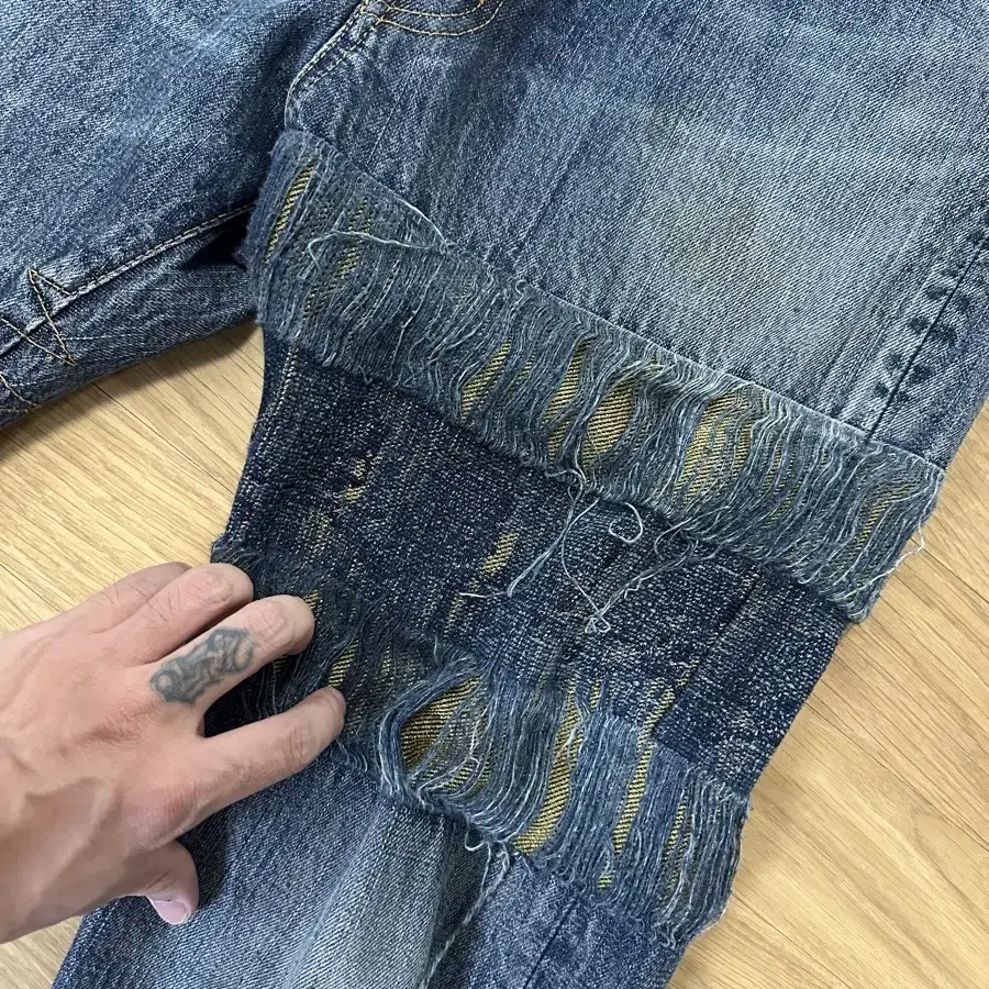 Mastermind japan damage jeans