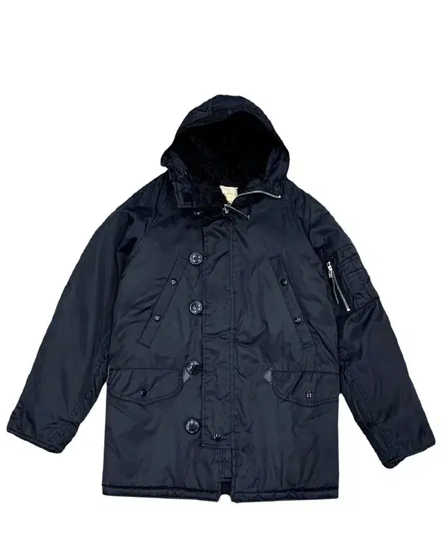 ALPHA INDUSTRIES N36 블랙 점퍼 S